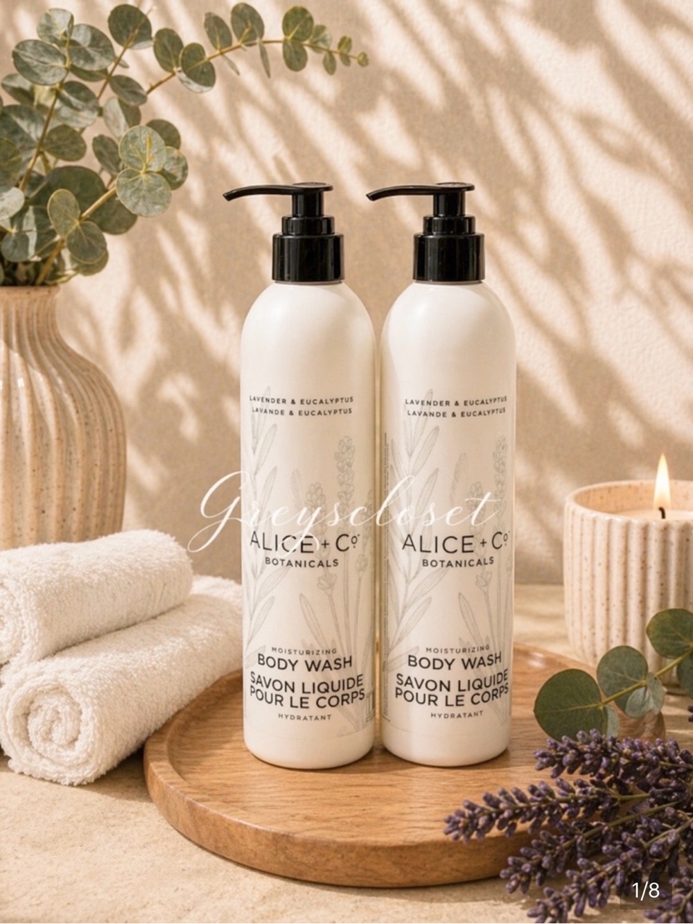 (2 PACK) BODY WASH ALICE+CO BOTANICALS 🪻LAVENDER🪻& EUCALYPTUS 354ml/12fl…